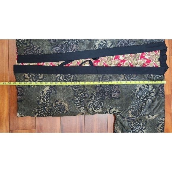 Japanese Hanten Kimono Jacket (M)Reversible Warm Room Wear Snow ring from JAPAN - Picture 12 of 14